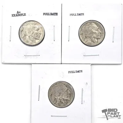 70 3 1926 1936 full date buffalo nickels