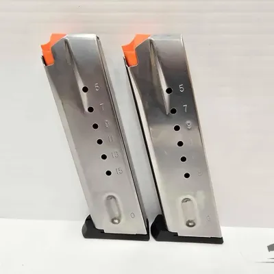 Sale Photo Thumbnail #53: 261 2 15rd smith wesson 915 9mm magazines