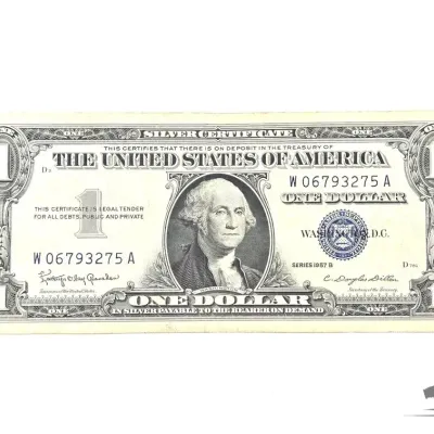 21 1957 b 1 silver certificate