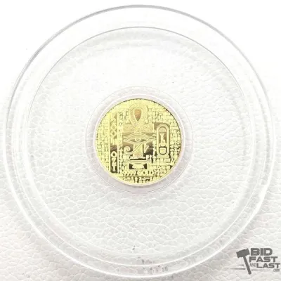 11 24kt egyptian king tut gold coin 1200ozt