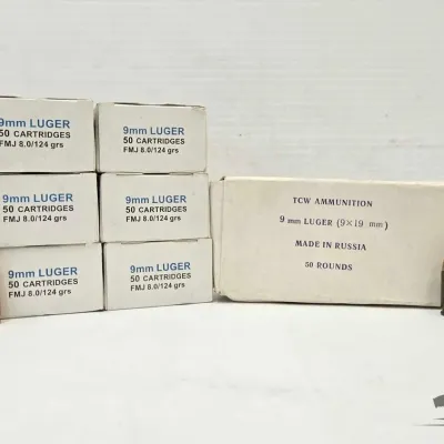 1338 350 rounds of 9mm luger ammunition