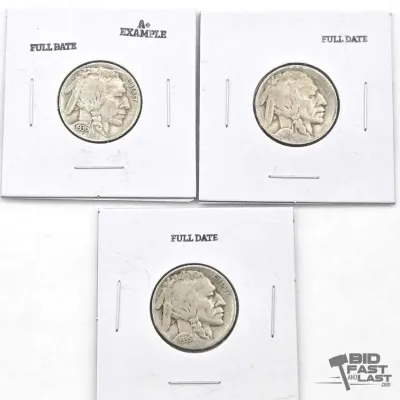 66 3 1926 1936 full date buffalo nickels