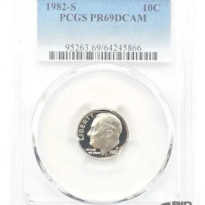 42 graded 1982s roosevelt dime