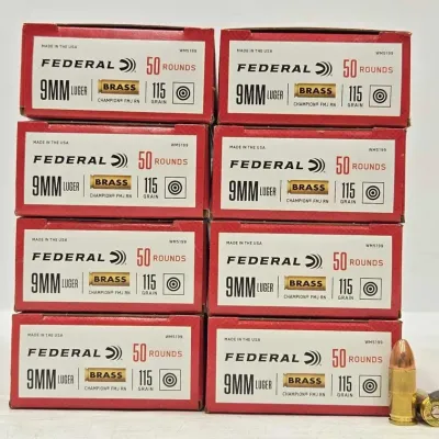 1342 400 rounds of 9mm ammunition