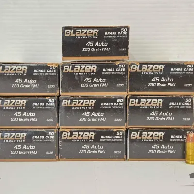 1324 500 rounds of 45 auto ammunition