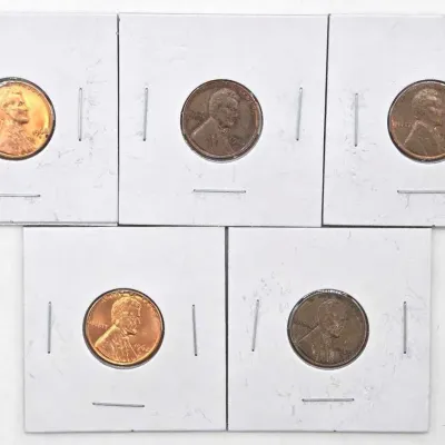 58 5 pennies 1960 1968