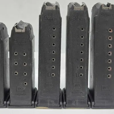 1528 5 10rd 9mm glock magazines