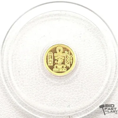 10 24kt egyptian eye of ra gold coin 1500ozt