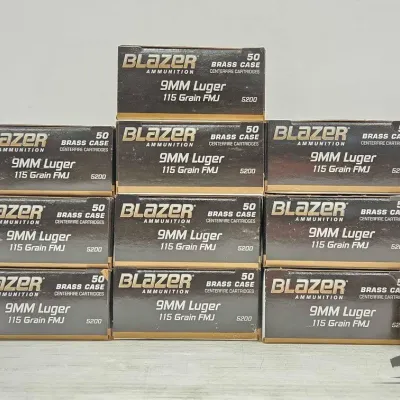 1349 500 rounds of 9mm ammunition