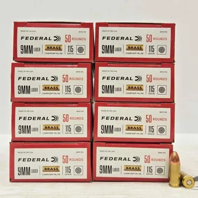 1343 400 rounds of 9mm ammunition