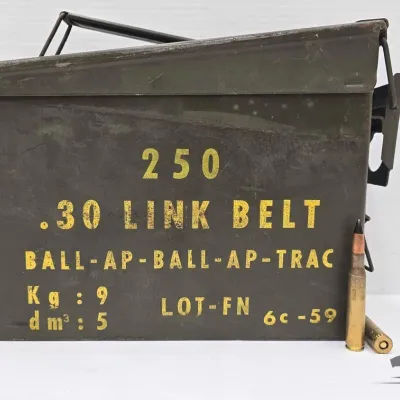 1207 250 rounds of fn 30 06 ammunition