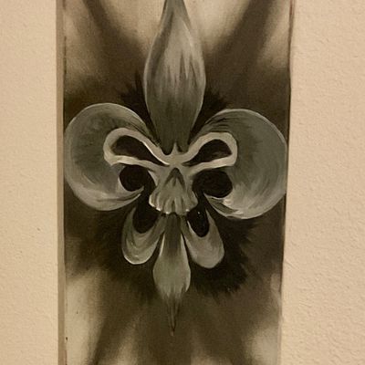 Skull Fleur de Lis 