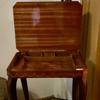 Sewing cabinet with music box