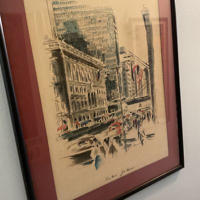 Pen and ink city scape