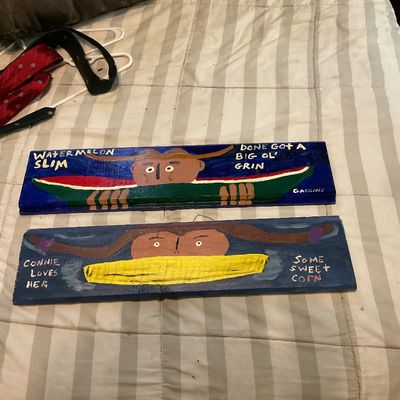Mr. Okra paintings