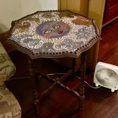 Table with mosaic top