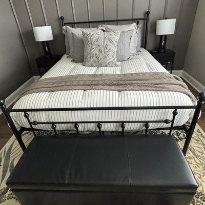 Sale Photo Thumbnail #24: Queen bed $200
Mattress (slept on twice) $150
Bedding $75