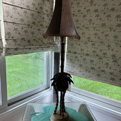 Vintage Palm Tree Lamp 