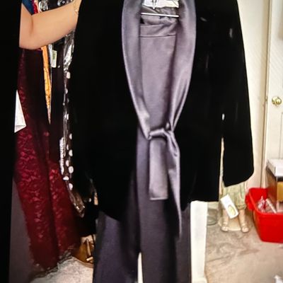 Designer suits and evening gowns 