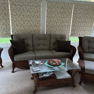 Wicker Rattan Sofa