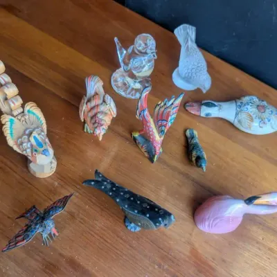 Collection of Assorted Decorative Bird Figurines