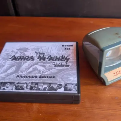 Vintage Argus PreViewer (Model 660) 35mm color slide viewer 1950s, Amos 'N Andy Show DVD Set
