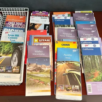 Collection Of Paper Maps