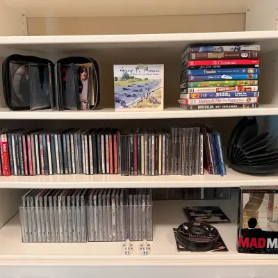 Huge Media Collection Of CDs & DVDs