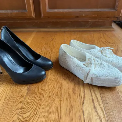 Women’s Lace Eyelet Ked’s Sneakers Size 6.5 & Michael Kors Heels Size 5.5 