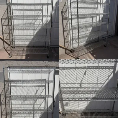 Metal Storage Rack Shelving Unit 48” X 18” X 76”