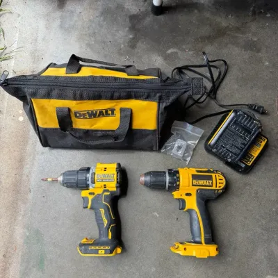 Dewalt Cordless Drills (2) + Battery + Charger