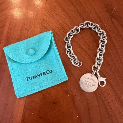 Tiffany & Co Classic Chain Bracelet With Engraved Detail
