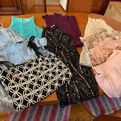 Women’s Contemporary Dresses, Skirts, & Blouses (Size: XS-L)