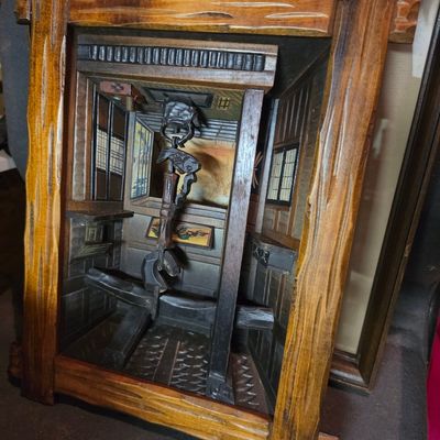 Vintage Japanese Irori Sunken Hearth Diorama
