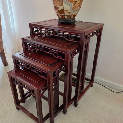 Chinese Rosewood Nesting Tables (Set of 4)