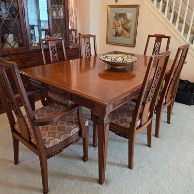 Vintage Century Furniture Asian Dining Set