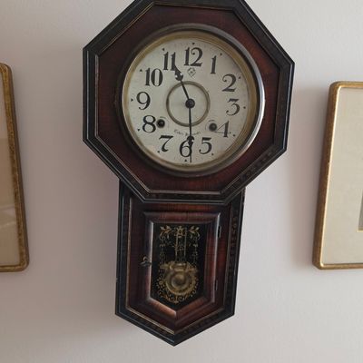 Aichi Tokei Doukamaki Regulator Octagon Drop Wall Clock