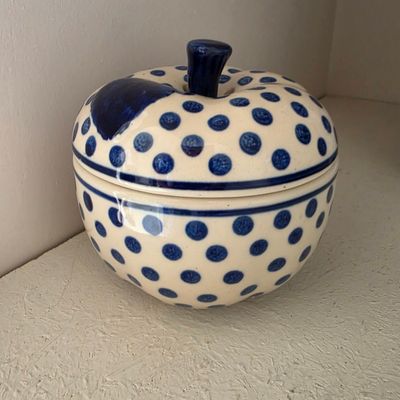 Polish Pottery Apple Baker