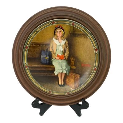 Sale Photo Thumbnail #47: 7 Norman Rockwell Collector Plates Knowles Vintage Art