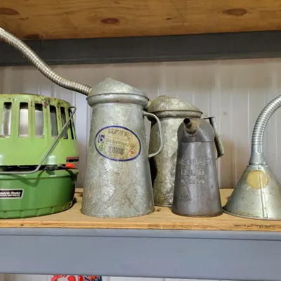 Sale Photo Thumbnail #341: Vintage Oil Funnels 