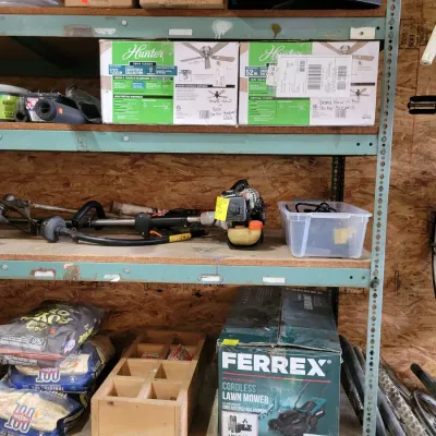 Sale Photo Thumbnail #230: Ceiling Fans NEW IN BOX, Gas Power head with attachments 