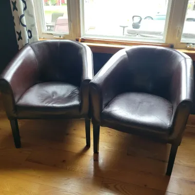 Sale Photo Thumbnail #75: Pair of matching Arm Chairs