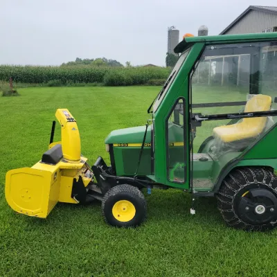 Sale Photo Thumbnail #472: John Deere 445 Garden Tractor w/ Cab, Snowblower & Mower Deck – 1,313 Hours - This item WILL BE OFFERED FOR EARLY SALE (PLEASE CONTACT US DIRECTLY IF YOU ARE INTERESTED)