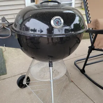 Sale Photo Thumbnail #181: Weber Grill and Side Table 