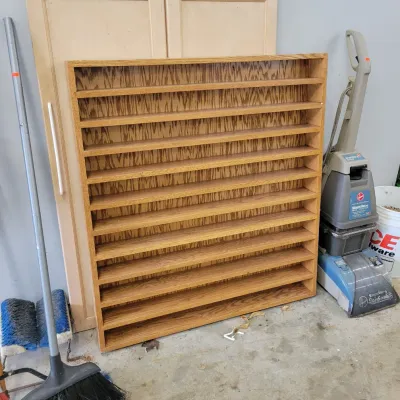 Sale Photo Thumbnail #149: Multi shelf wall rack 