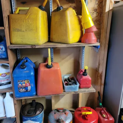Sale Photo Thumbnail #325: Gas and Diesel Cans 