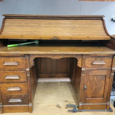 Sale Photo Thumbnail #160: Roll Top Desk 