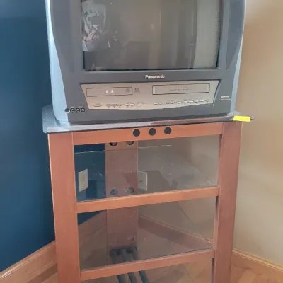 Sale Photo Thumbnail #91: TV and Stand - DVD VHS Combo TV 