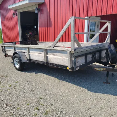 Sale Photo Thumbnail #482: 7' x 15' Single-Axle Utility Trailer w/ Ramp Gate & Tall Sides - This item WILL BE OFFERED FOR EARLY SALE (PLEASE CONTACT US DIRECTLY IF YOU ARE INTERESTED)