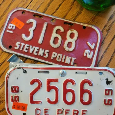 Sale Photo Thumbnail #433: Vintage Bicycle Plates 